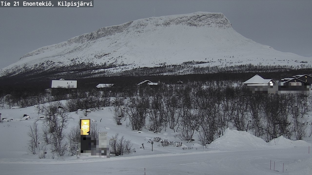 Weather Camera Image Väg 21 Enontekis, Kilpisjärv, Enontekiö, Lappi
