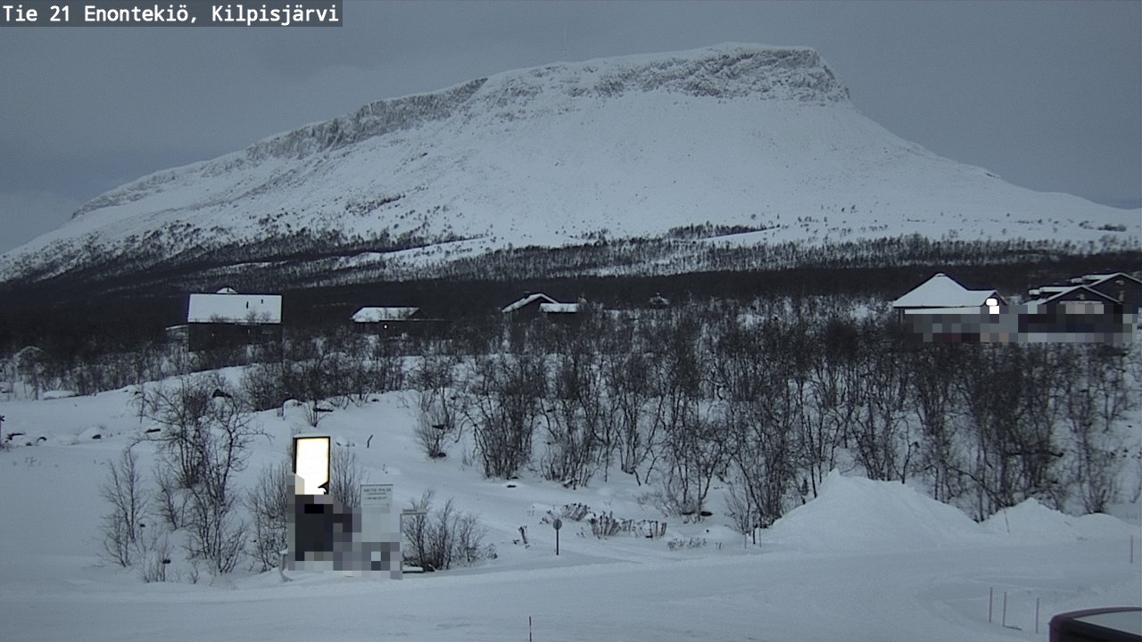 Weather Camera Image Väg 21 Enontekis, Kilpisjärv, Enontekiö, Lappi
