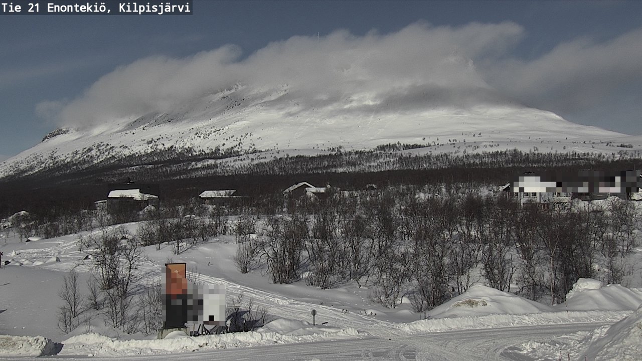 Weather Camera Image Road 21 Enontekiö, Kilpisjärvi, Enontekiö, Lappi