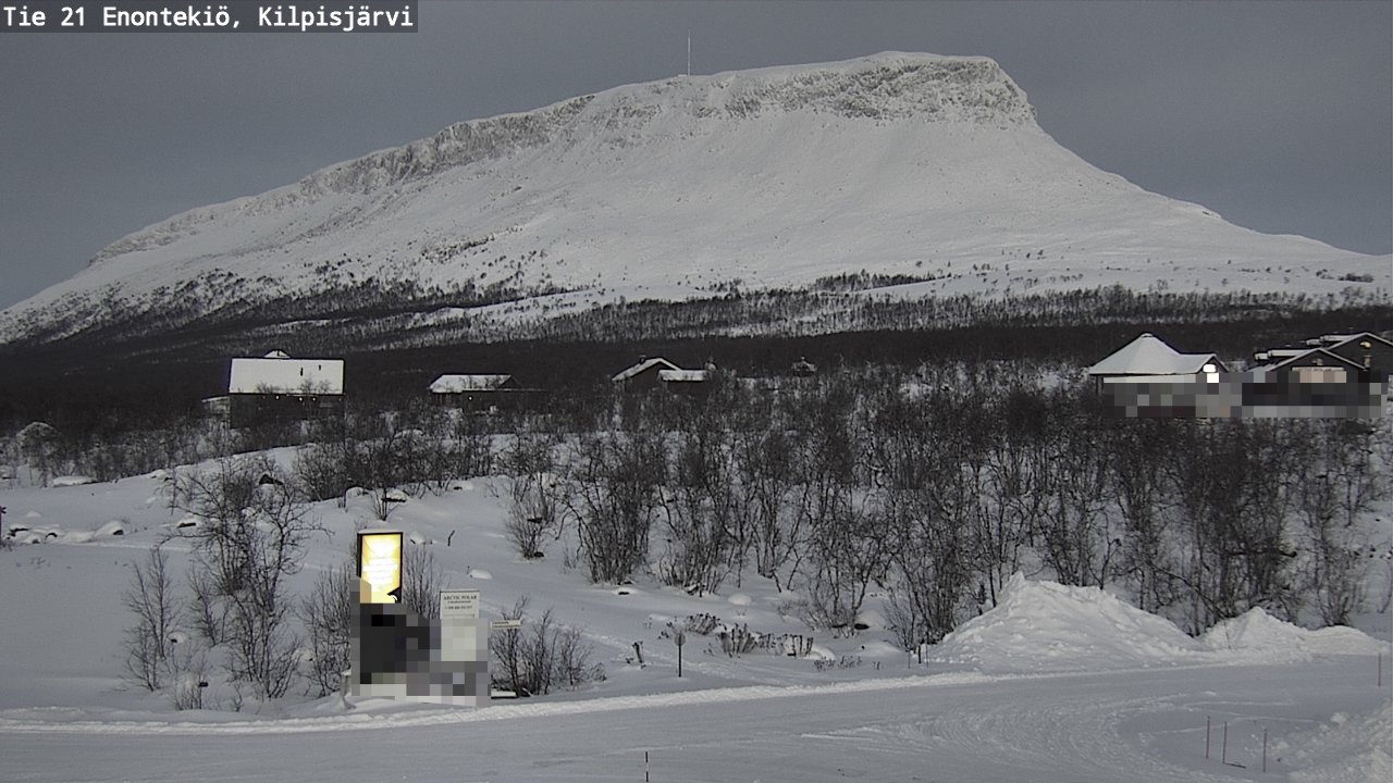 Weather Camera Image Väg 21 Enontekis, Kilpisjärv, Enontekiö, Lappi