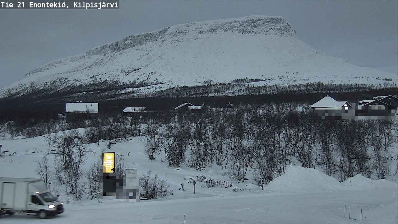 Weather Camera Image Väg 21 Enontekis, Kilpisjärv, Enontekiö, Lappi