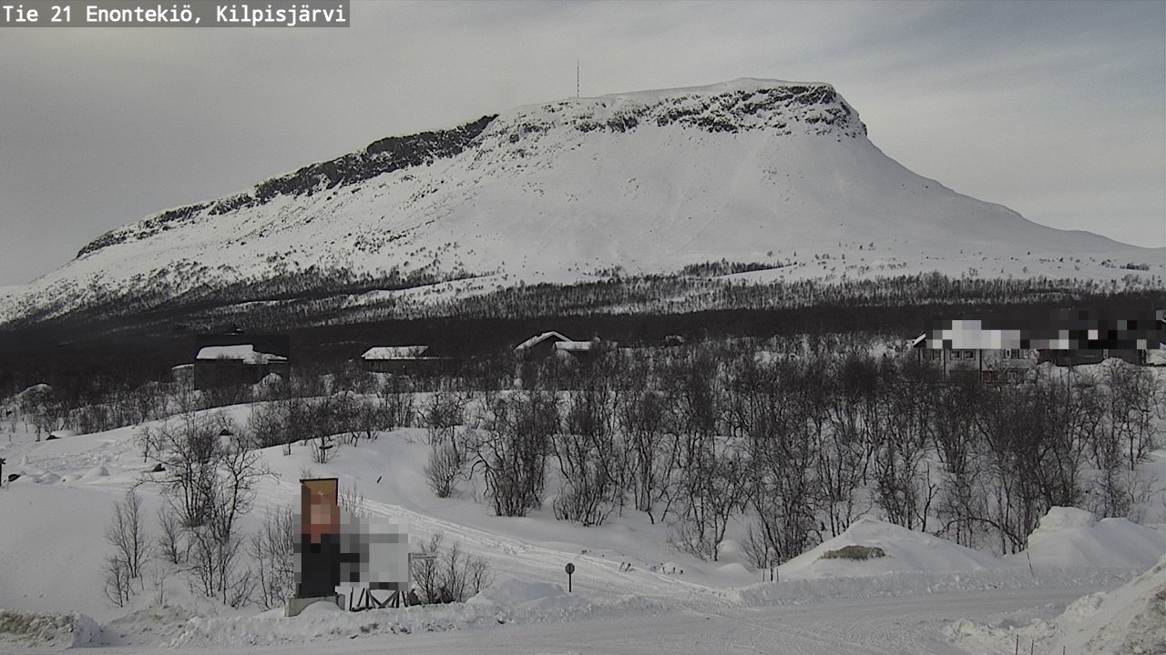 Weather Camera Image Väg 21 Enontekis, Kilpisjärv, Enontekiö, Lappi