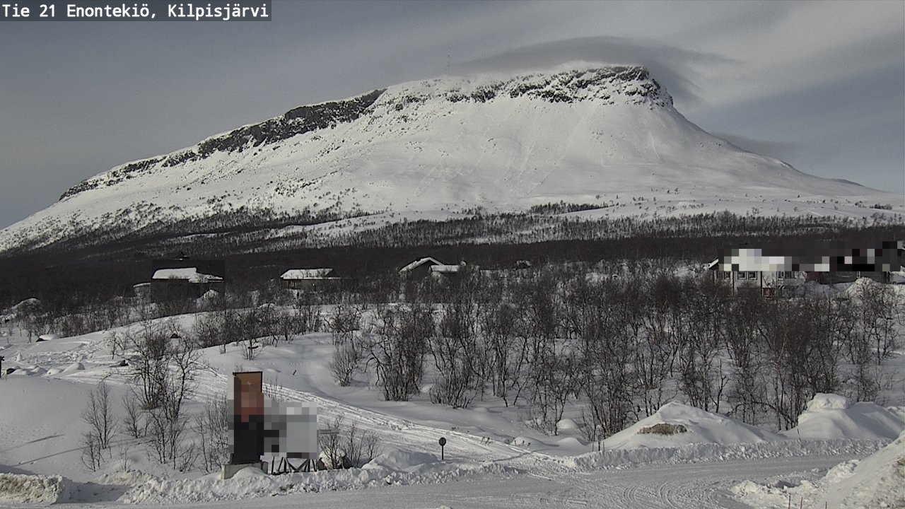 Weather Camera Image Väg 21 Enontekis, Kilpisjärv, Enontekiö, Lappi