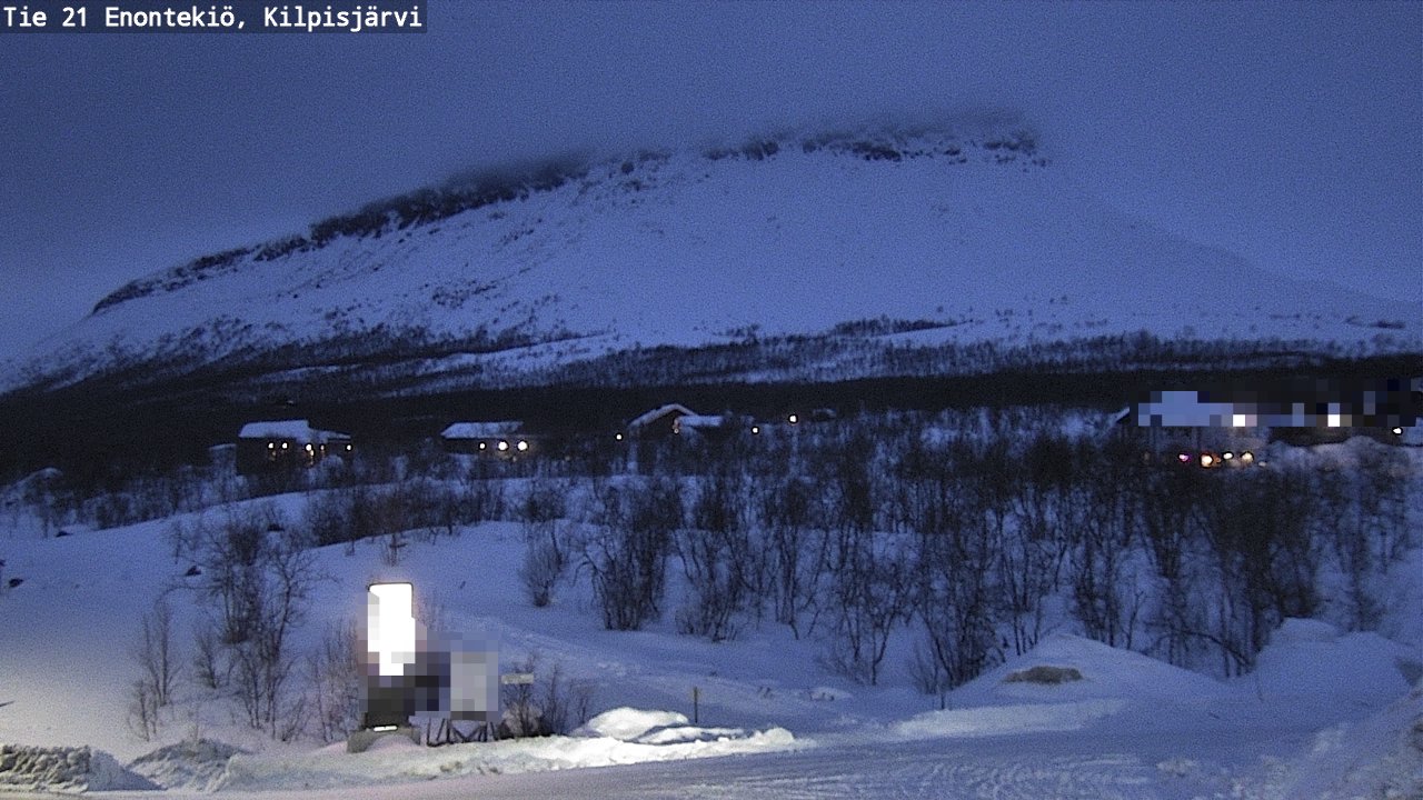 Weather Camera Image Väg 21 Enontekis, Kilpisjärv, Enontekiö, Lappi