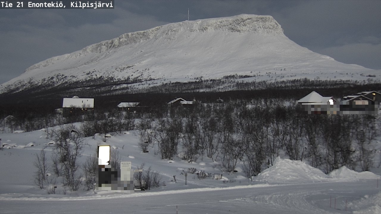 Weather Camera Image Väg 21 Enontekis, Kilpisjärv, Enontekiö, Lappi