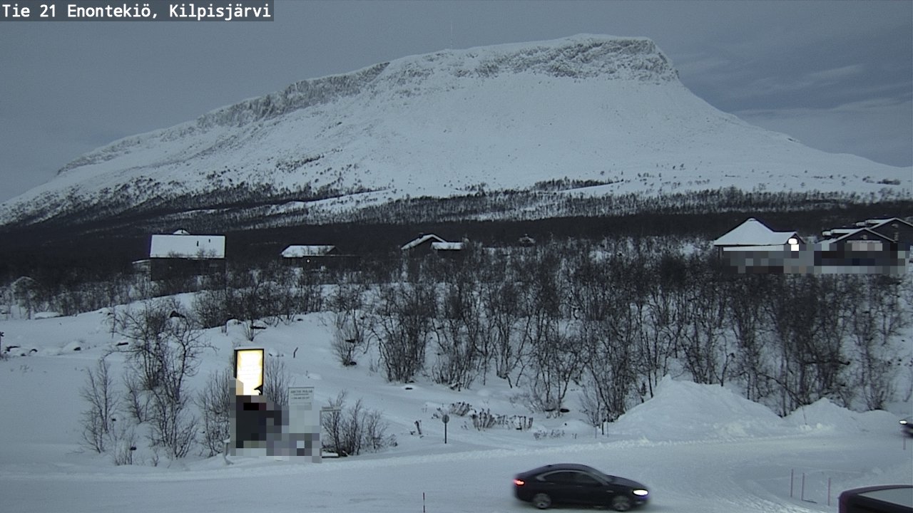 Weather Camera Image Väg 21 Enontekis, Kilpisjärv, Enontekiö, Lappi
