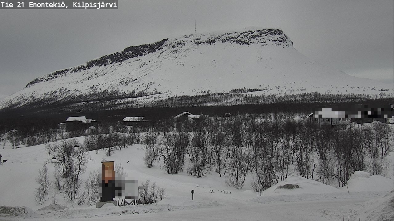 Weather Camera Image Väg 21 Enontekis, Kilpisjärv, Enontekiö, Lappi