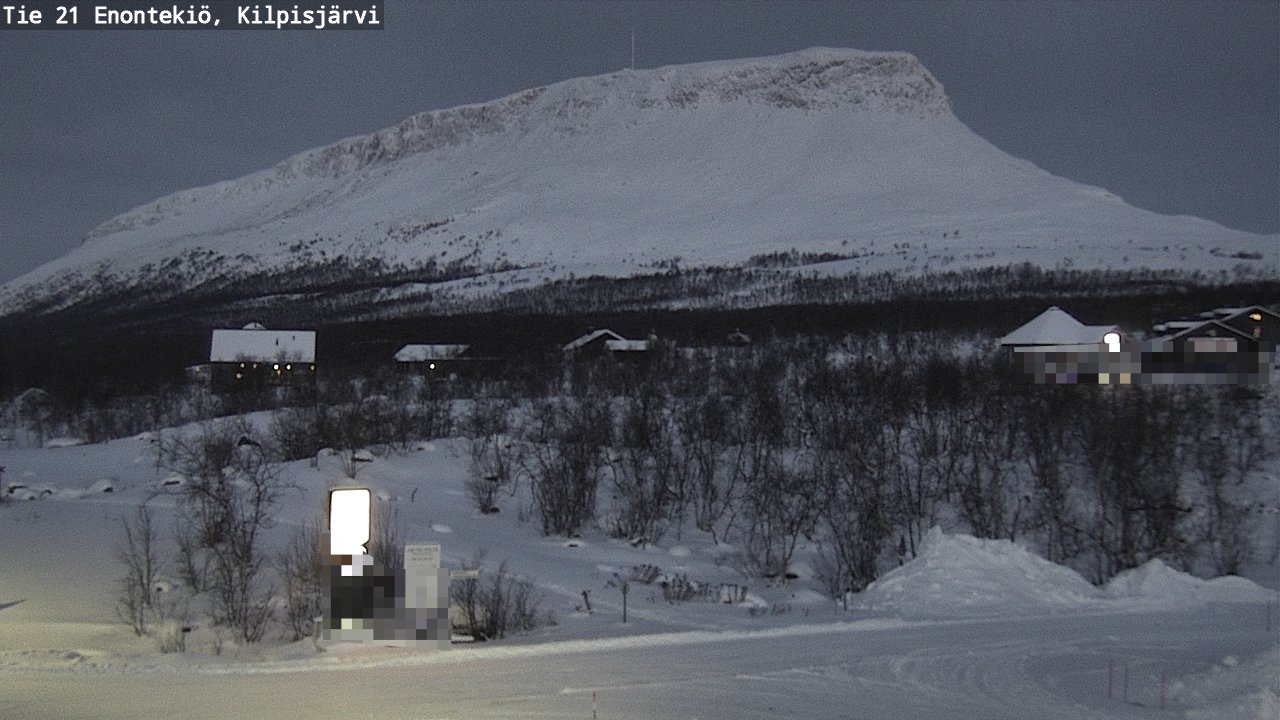 Weather Camera Image Väg 21 Enontekis, Kilpisjärv, Enontekiö, Lappi