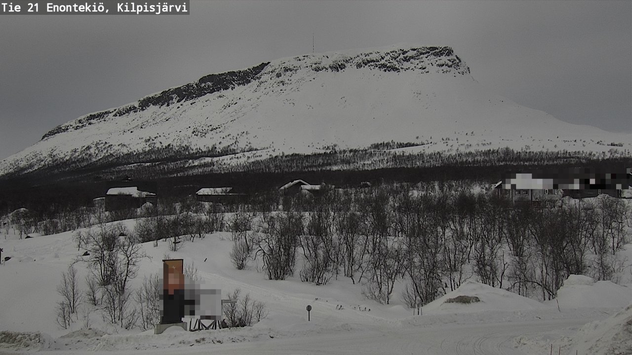 Weather Camera Image Väg 21 Enontekis, Kilpisjärv, Enontekiö, Lappi