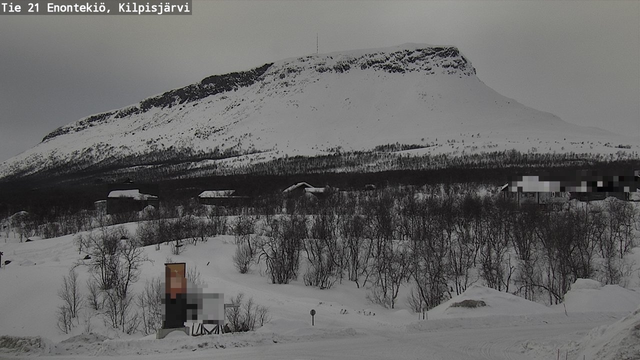 Weather Camera Image Väg 21 Enontekis, Kilpisjärv, Enontekiö, Lappi