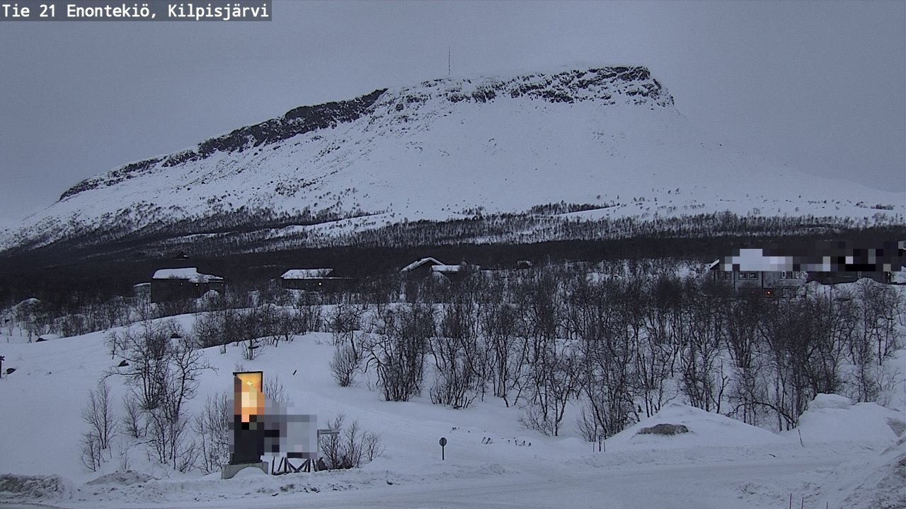 Weather Camera Image Väg 21 Enontekis, Kilpisjärv, Enontekiö, Lappi