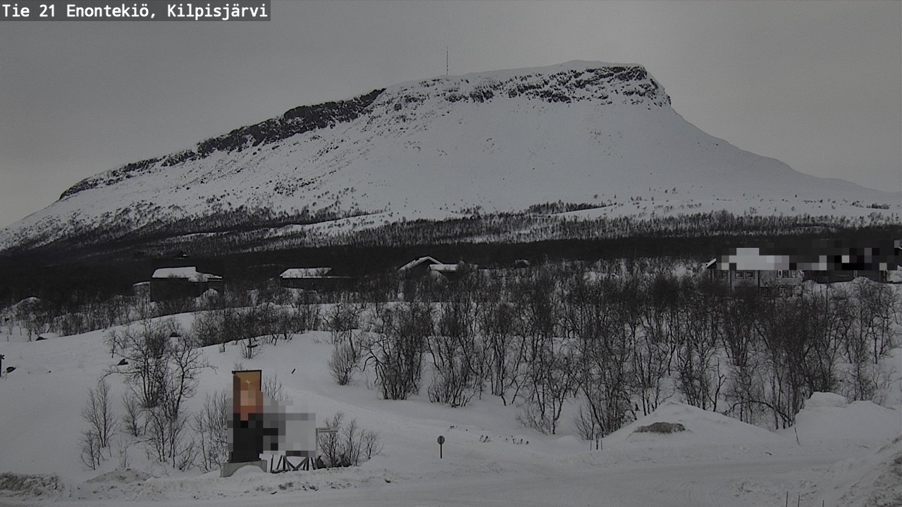 Weather Camera Image Väg 21 Enontekis, Kilpisjärv, Enontekiö, Lappi