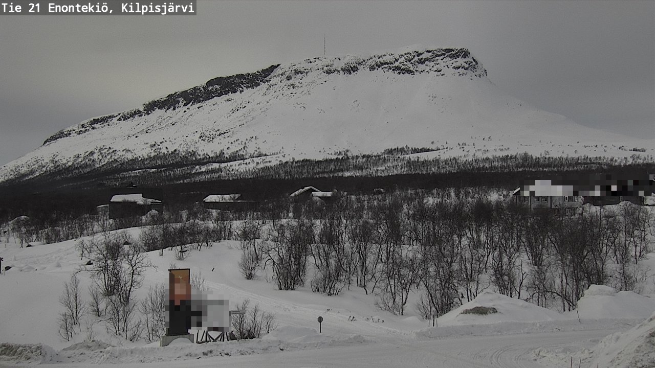 Weather Camera Image Väg 21 Enontekis, Kilpisjärv, Enontekiö, Lappi