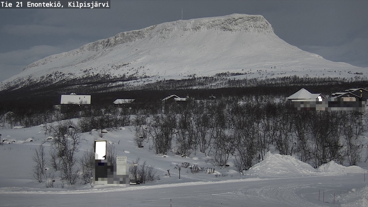 Weather Camera Image Väg 21 Enontekis, Kilpisjärv, Enontekiö, Lappi