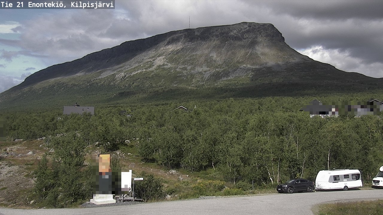 Weather Camera Image Road 21 Enontekiö, Kilpisjärvi, Enontekiö, Lappi