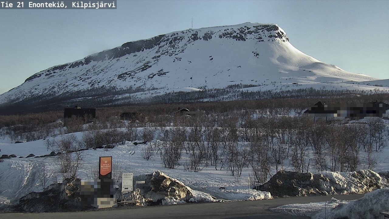 Weather Camera Image Road 21 Enontekiö, Kilpisjärvi, Enontekiö, Lappi