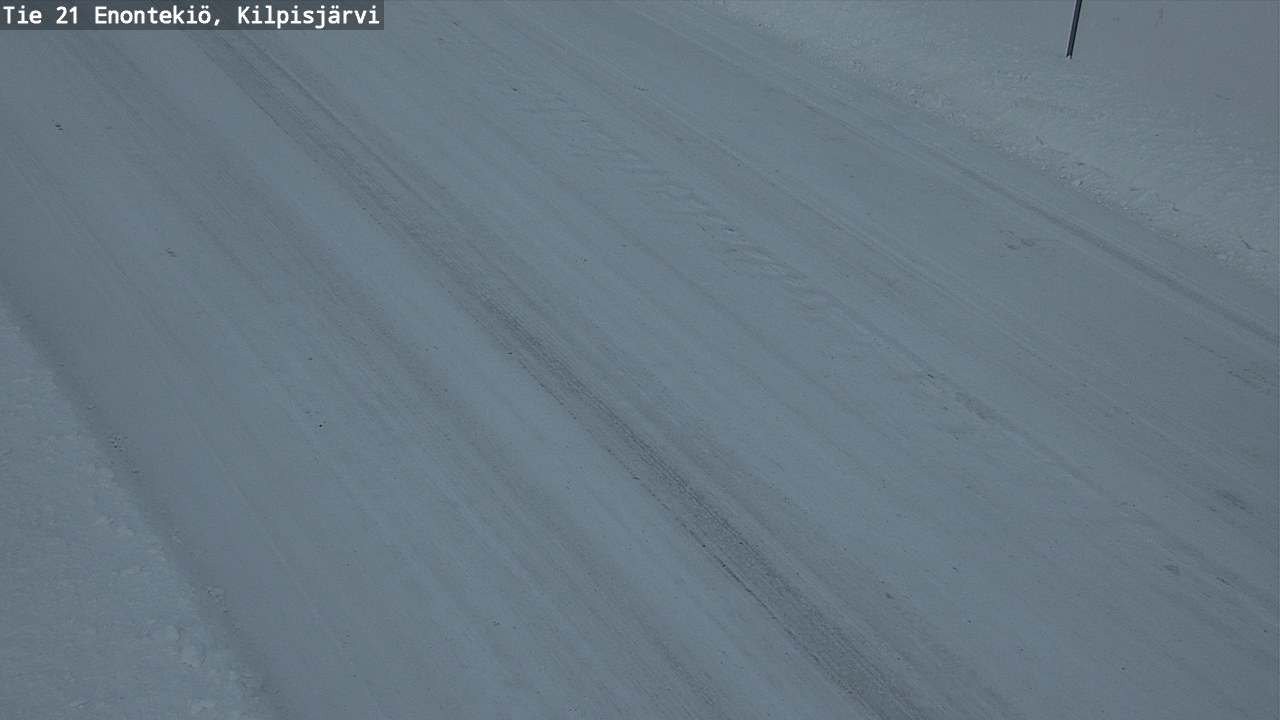 Weather Camera Image Väg 21 Enontekis, Kilpisjärv, Enontekiö, Lappi