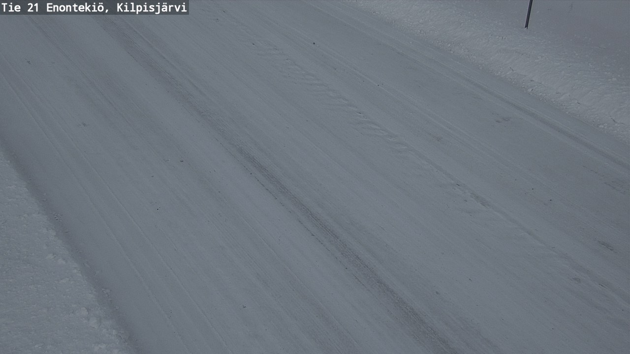 Weather Camera Image Väg 21 Enontekis, Kilpisjärv, Enontekiö, Lappi