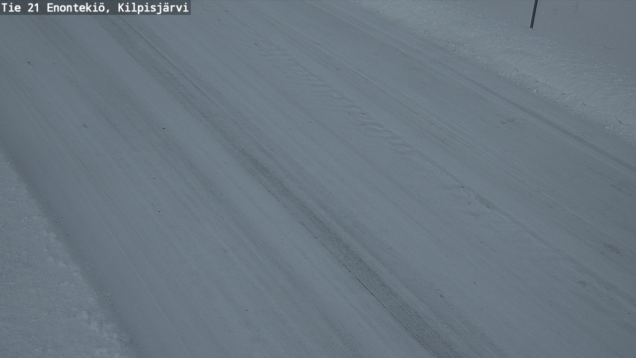 Weather Camera Image Väg 21 Enontekis, Kilpisjärv, Enontekiö, Lappi