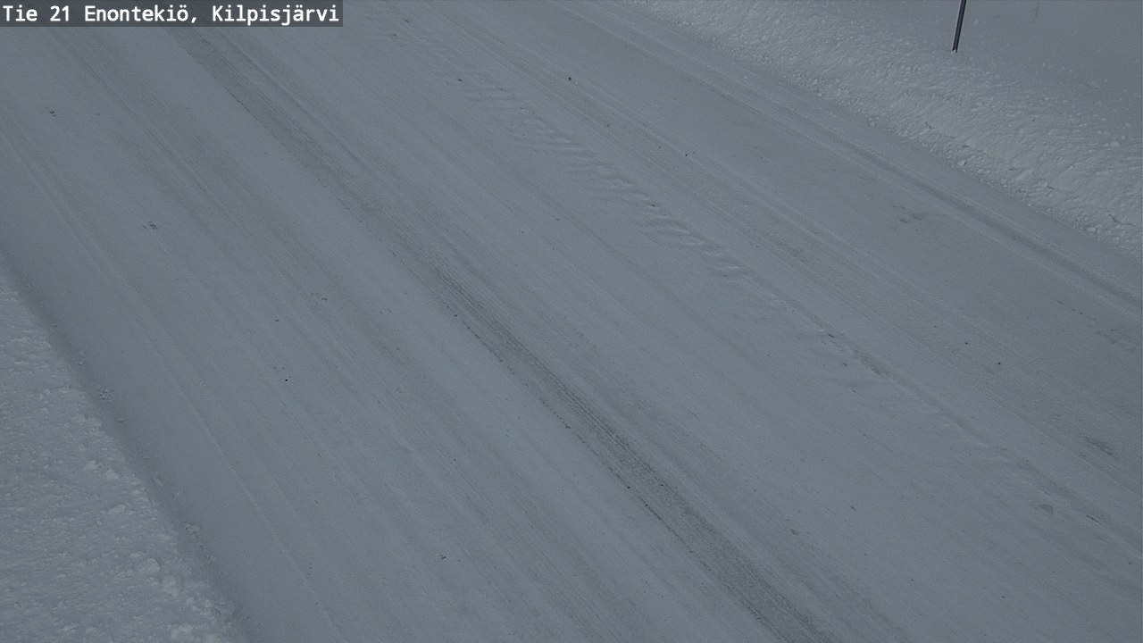 Weather Camera Image Väg 21 Enontekis, Kilpisjärv, Enontekiö, Lappi