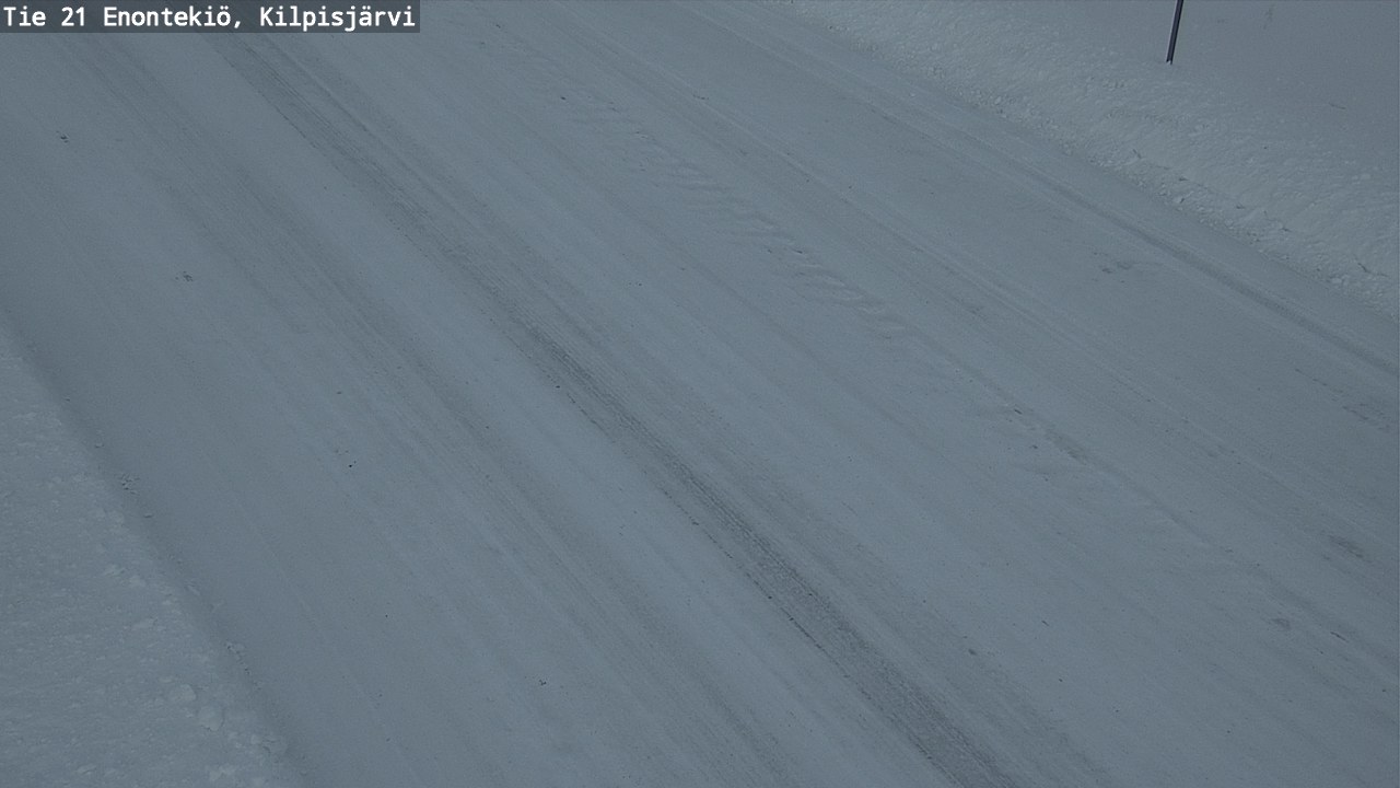 Weather Camera Image Väg 21 Enontekis, Kilpisjärv, Enontekiö, Lappi