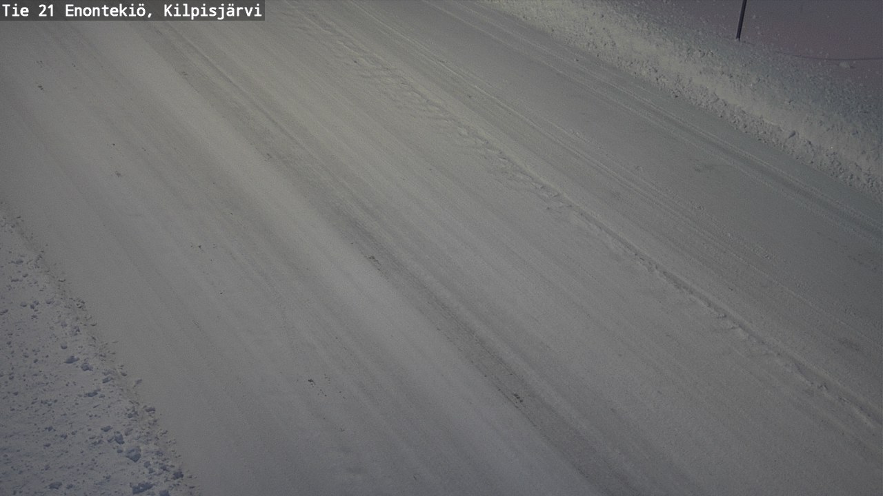 Weather Camera Image Väg 21 Enontekis, Kilpisjärv, Enontekiö, Lappi