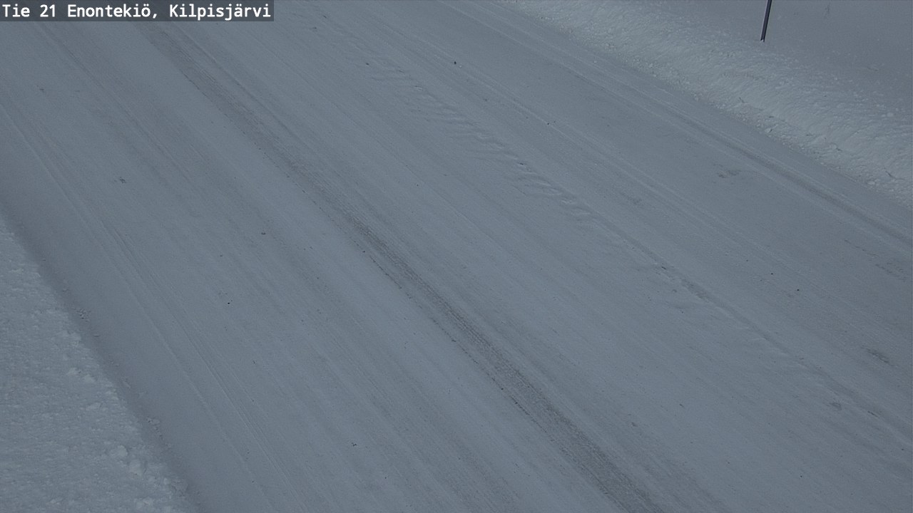 Weather Camera Image Väg 21 Enontekis, Kilpisjärv, Enontekiö, Lappi