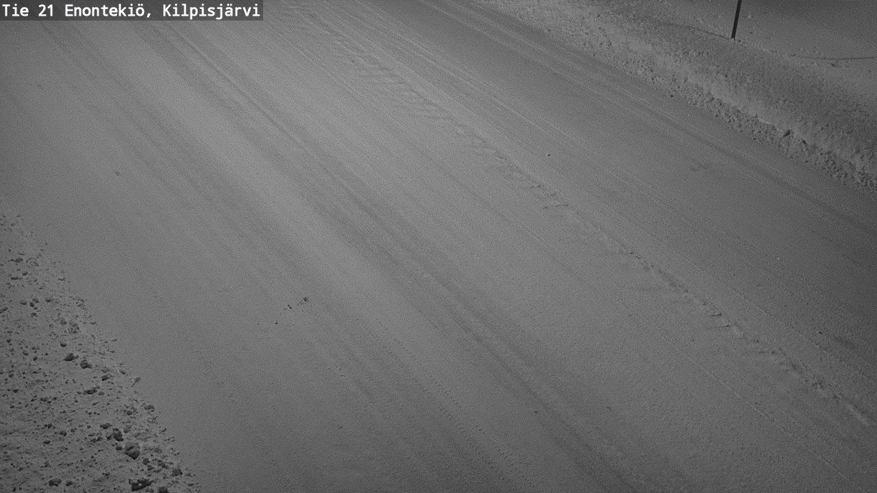 Weather Camera Image Väg 21 Enontekis, Kilpisjärv, Enontekiö, Lappi