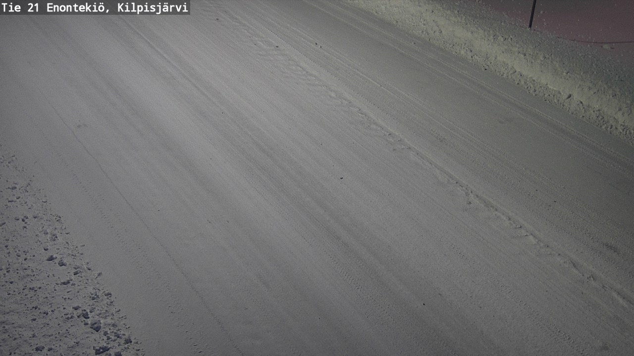 Weather Camera Image Väg 21 Enontekis, Kilpisjärv, Enontekiö, Lappi