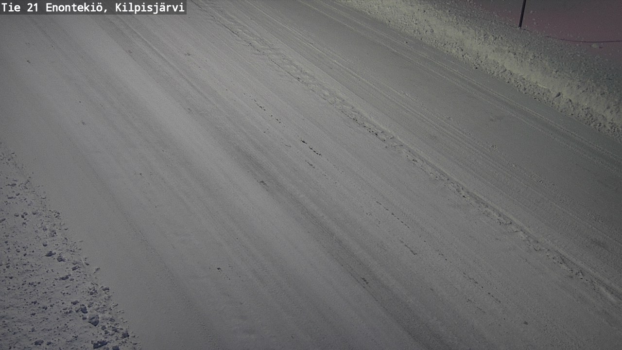 Weather Camera Image Väg 21 Enontekis, Kilpisjärv, Enontekiö, Lappi