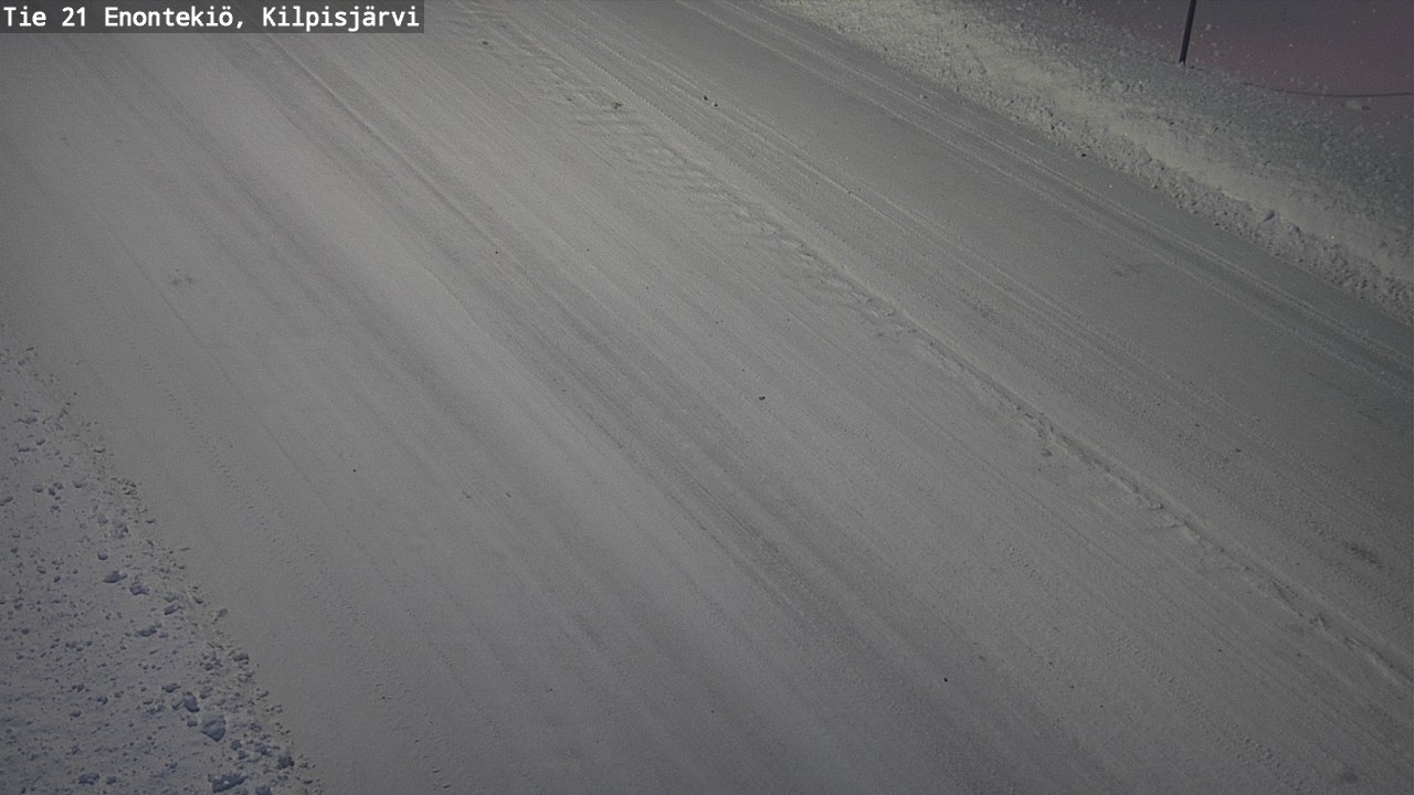 Weather Camera Image Väg 21 Enontekis, Kilpisjärv, Enontekiö, Lappi