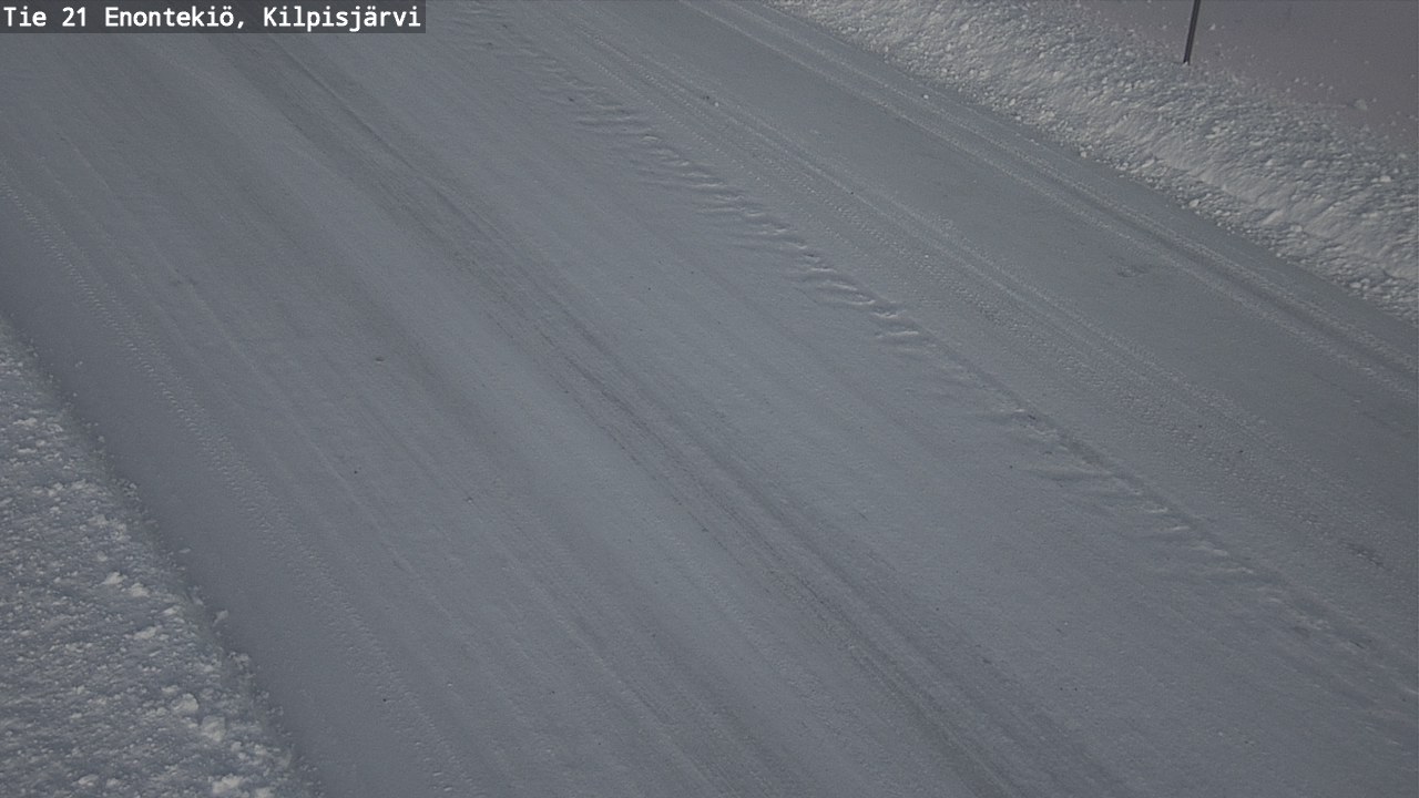 Weather Camera Image Väg 21 Enontekis, Kilpisjärv, Enontekiö, Lappi