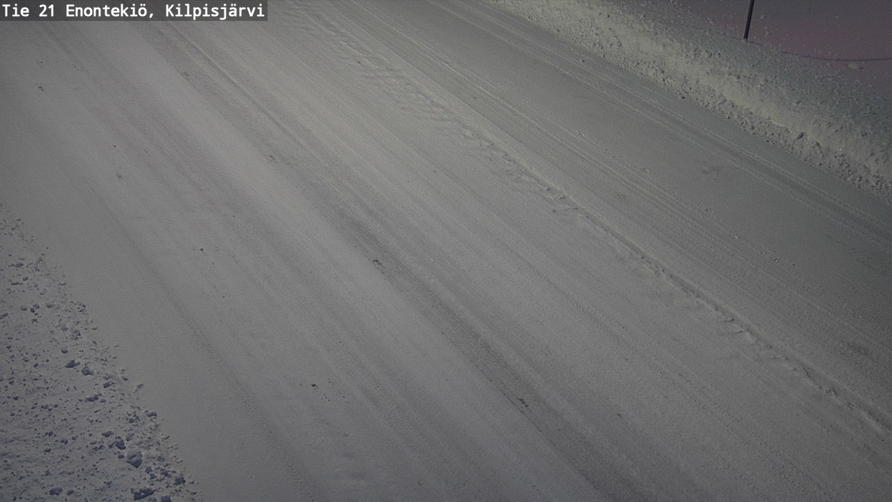 Weather Camera Image Väg 21 Enontekis, Kilpisjärv, Enontekiö, Lappi