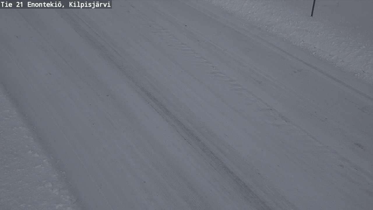 Weather Camera Image Väg 21 Enontekis, Kilpisjärv, Enontekiö, Lappi