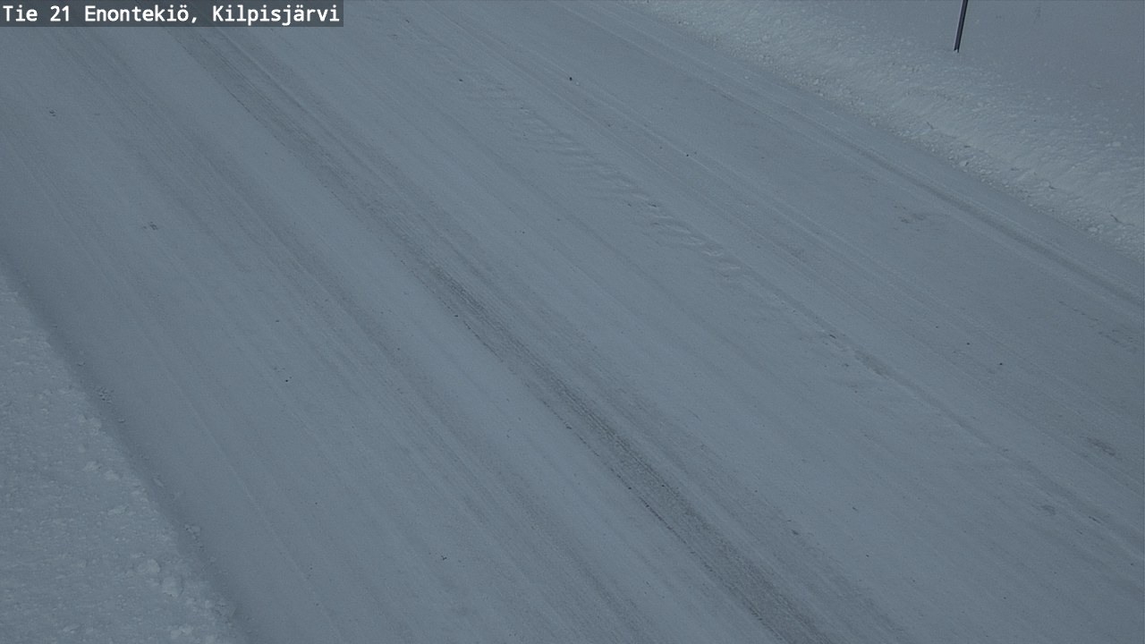 Weather Camera Image Väg 21 Enontekis, Kilpisjärv, Enontekiö, Lappi