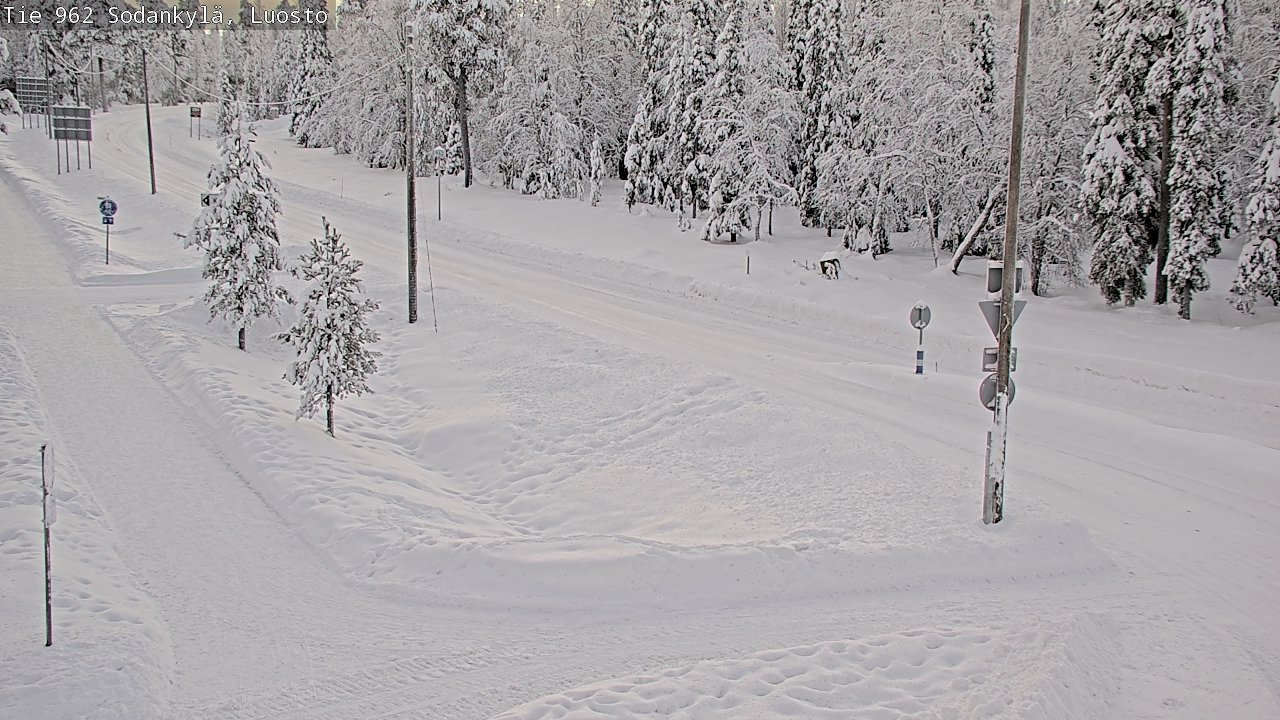 Weather Camera Image Road 962 Sodankylä, Luosto, Sodankylä, Lappi