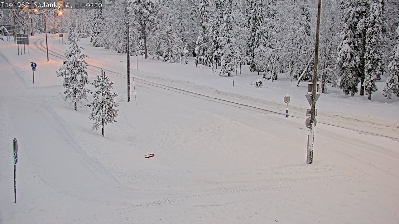 Weather Camera Image Väg 962 Sodankylä, Luosto, Sodankylä, Lappi