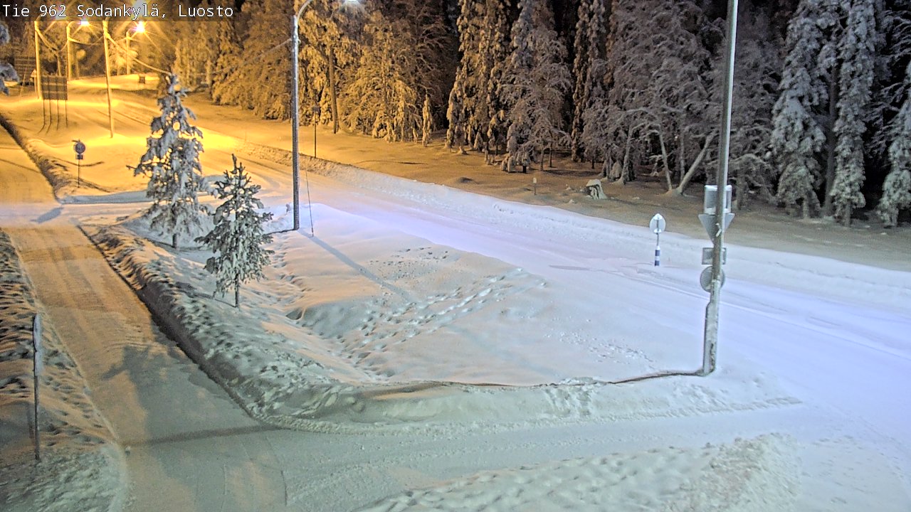 Weather Camera Image Väg 962 Sodankylä, Luosto, Sodankylä, Lappi