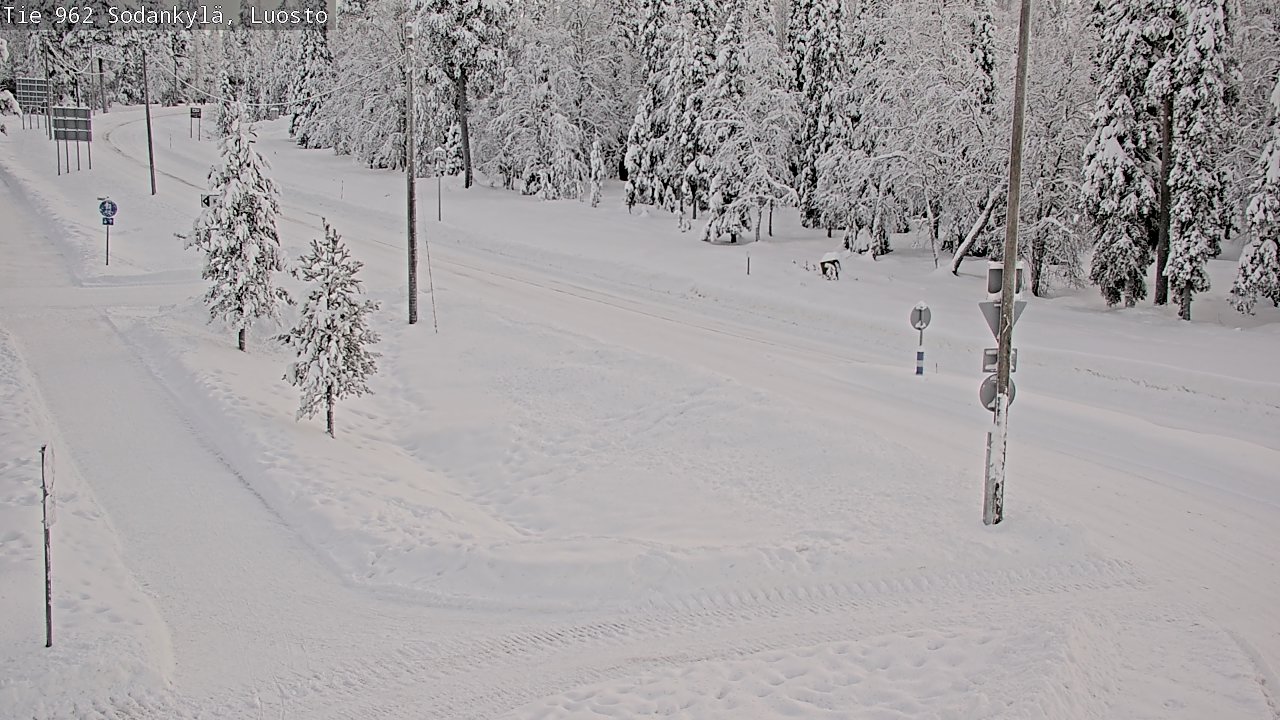 Weather Camera Image Road 962 Sodankylä, Luosto, Sodankylä, Lappi