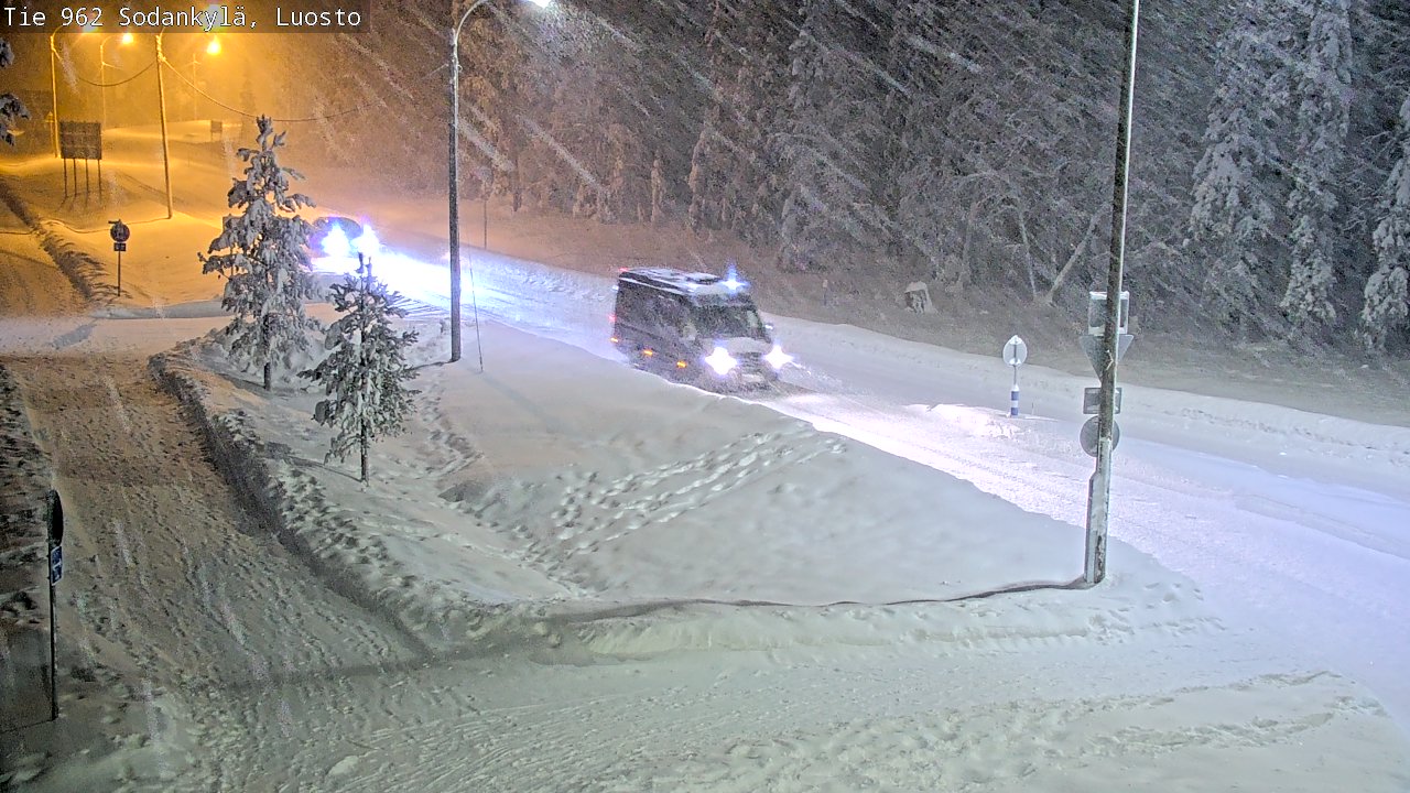 Weather Camera Image Väg 962 Sodankylä, Luosto, Sodankylä, Lappi