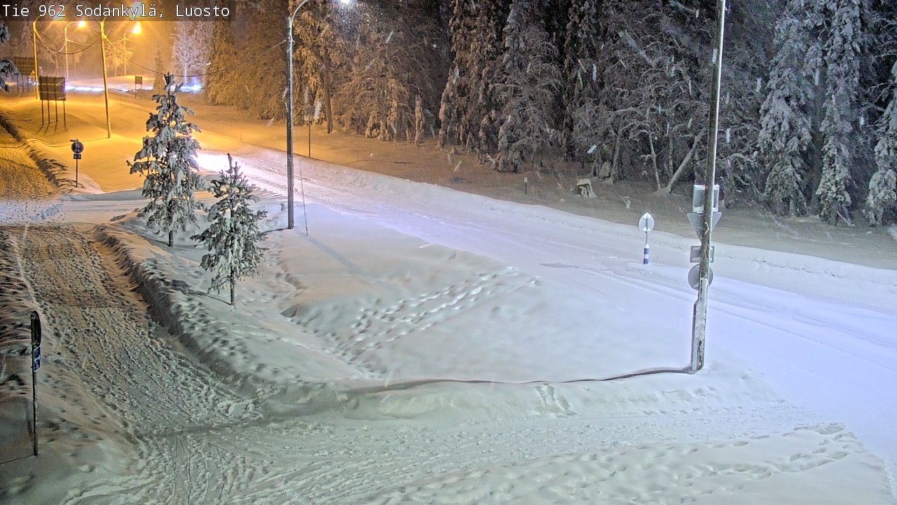 Weather Camera Image Väg 962 Sodankylä, Luosto, Sodankylä, Lappi