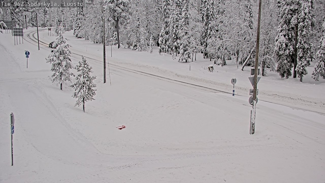 Weather Camera Image Väg 962 Sodankylä, Luosto, Sodankylä, Lappi