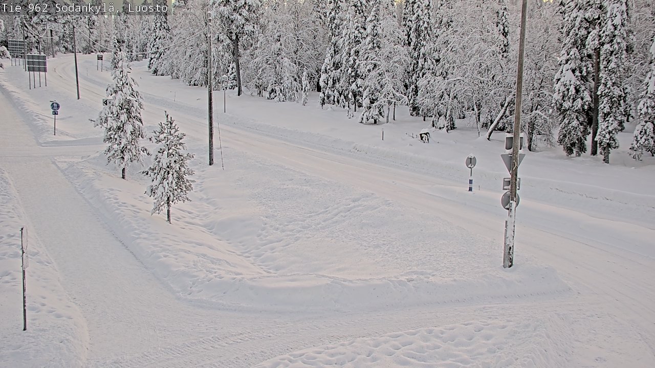 Weather Camera Image Road 962 Sodankylä, Luosto, Sodankylä, Lappi