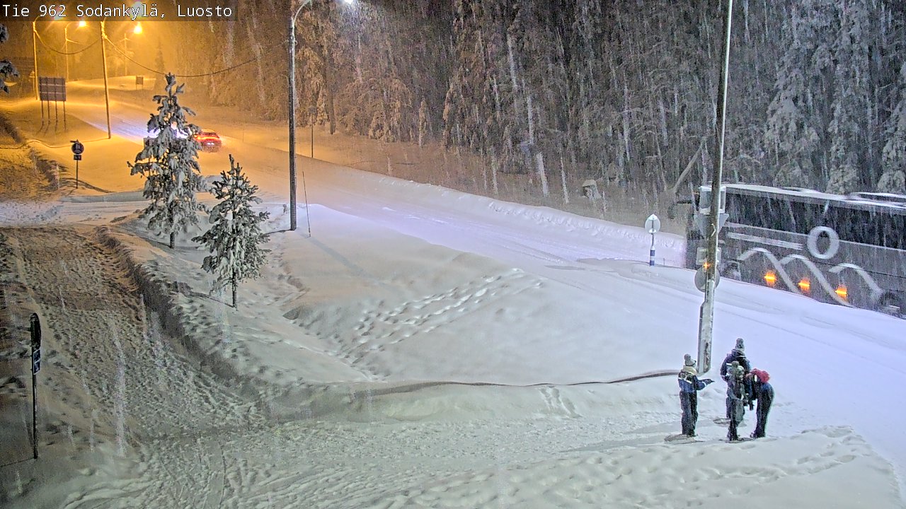 Weather Camera Image Väg 962 Sodankylä, Luosto, Sodankylä, Lappi