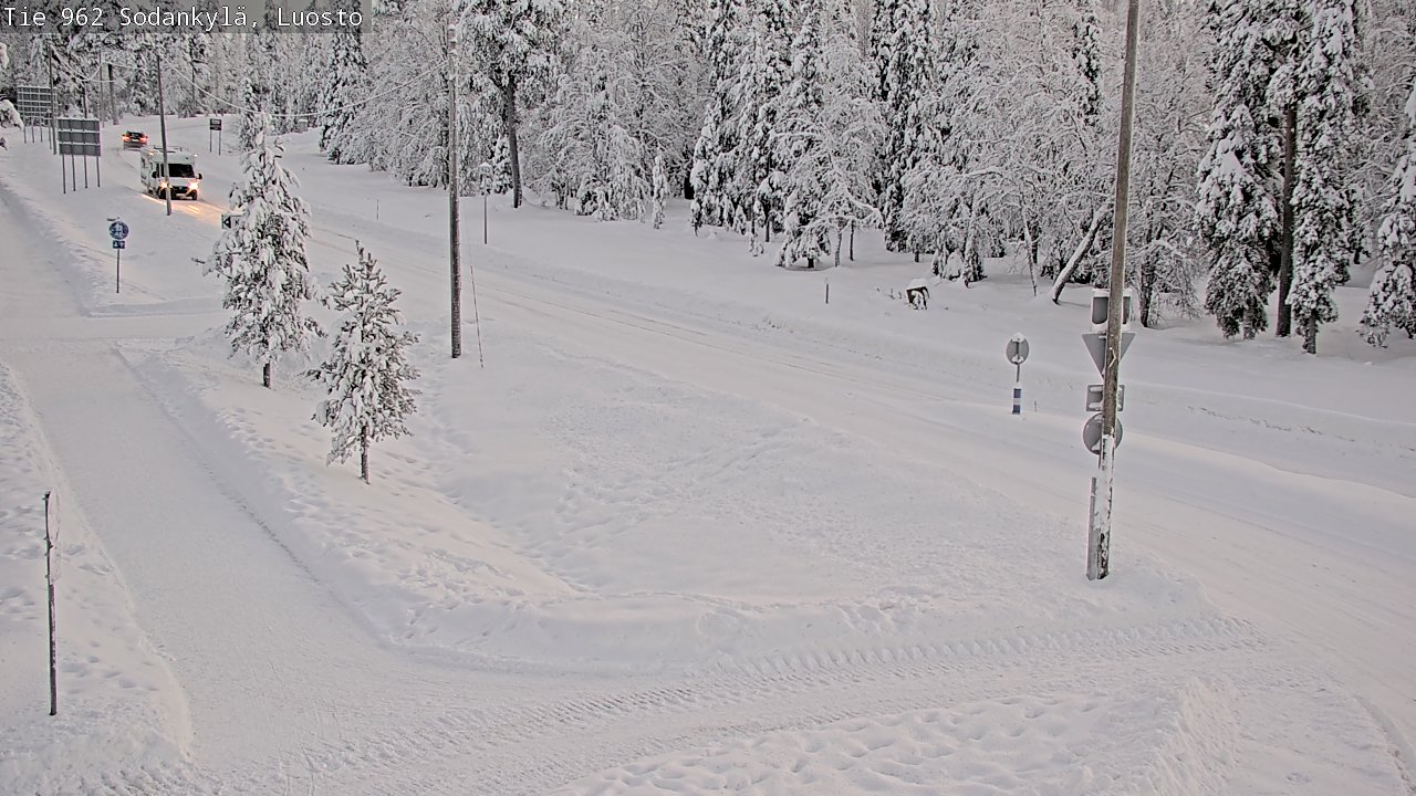 Weather Camera Image Road 962 Sodankylä, Luosto, Sodankylä, Lappi