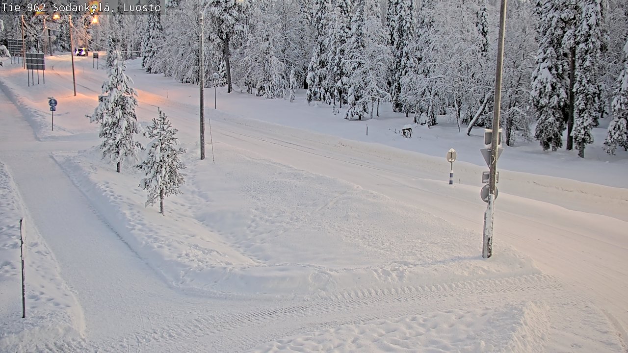 Weather Camera Image Road 962 Sodankylä, Luosto, Sodankylä, Lappi