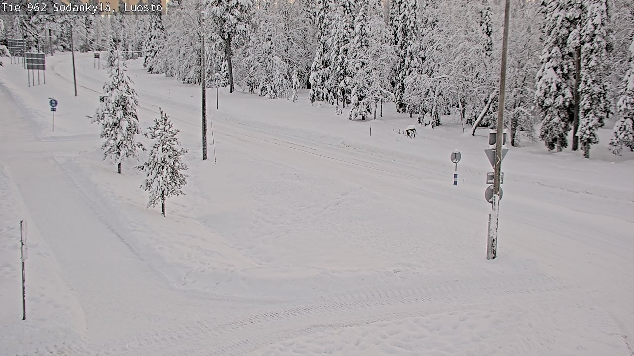 Weather Camera Image Road 962 Sodankylä, Luosto, Sodankylä, Lappi