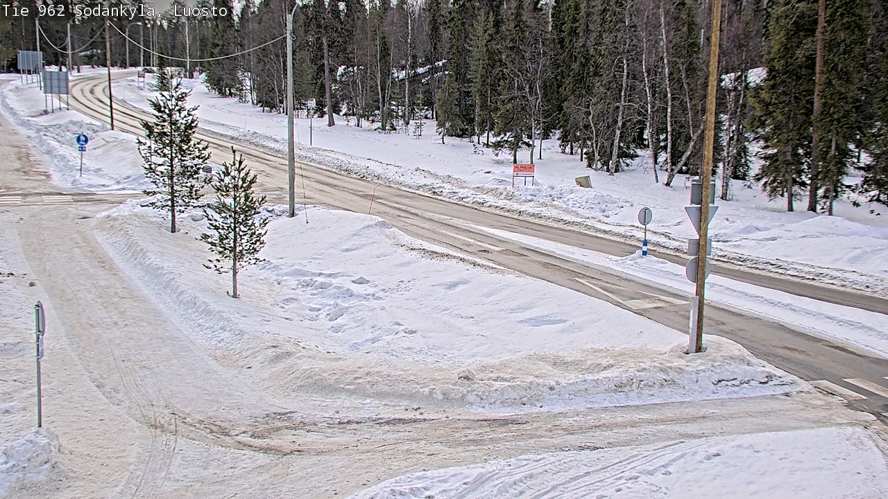 Weather Camera Image Road 962 Sodankylä, Luosto, Sodankylä, Lappi