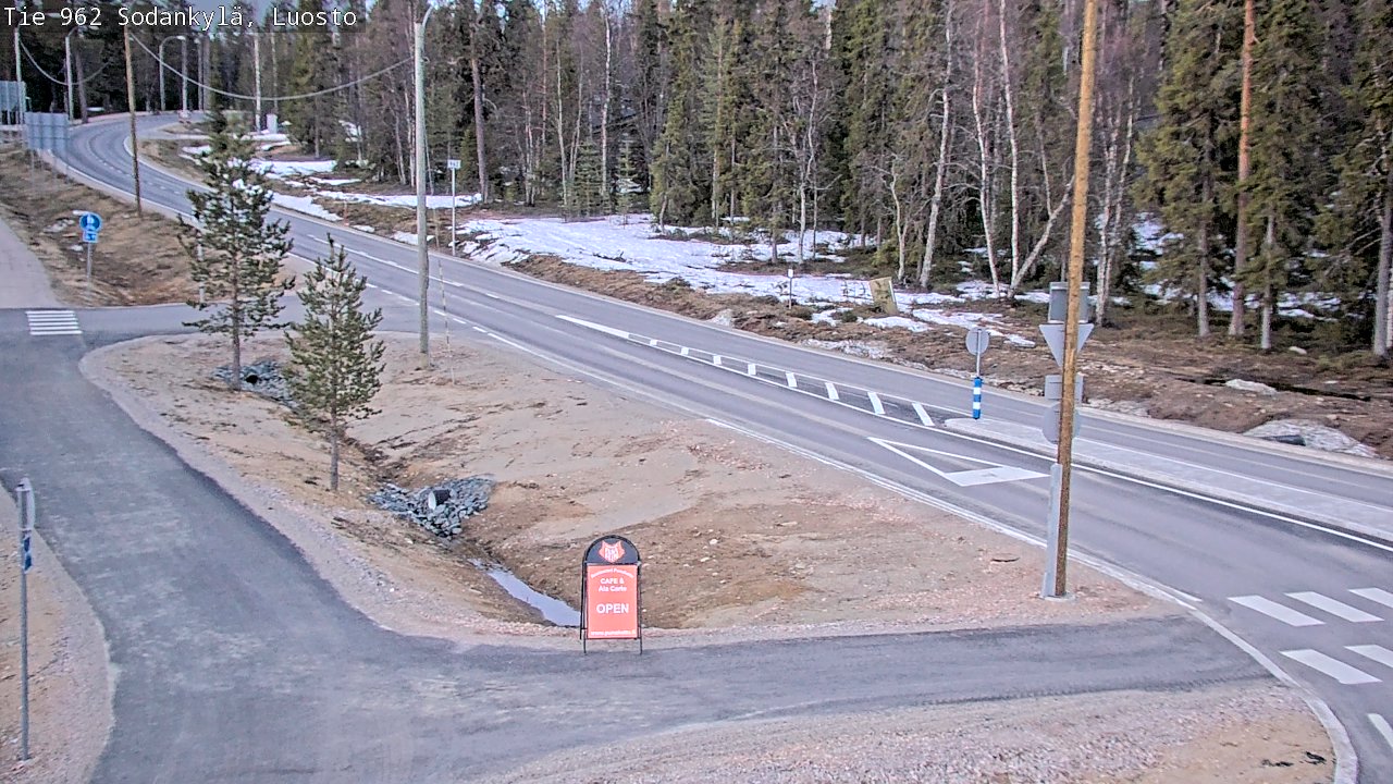 Weather Camera Image Väg 962 Sodankylä, Luosto, Sodankylä, Lappi