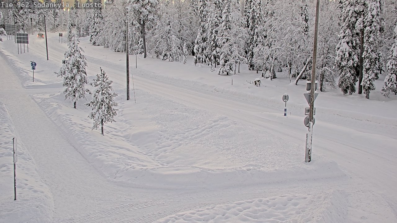 Weather Camera Image Road 962 Sodankylä, Luosto, Sodankylä, Lappi